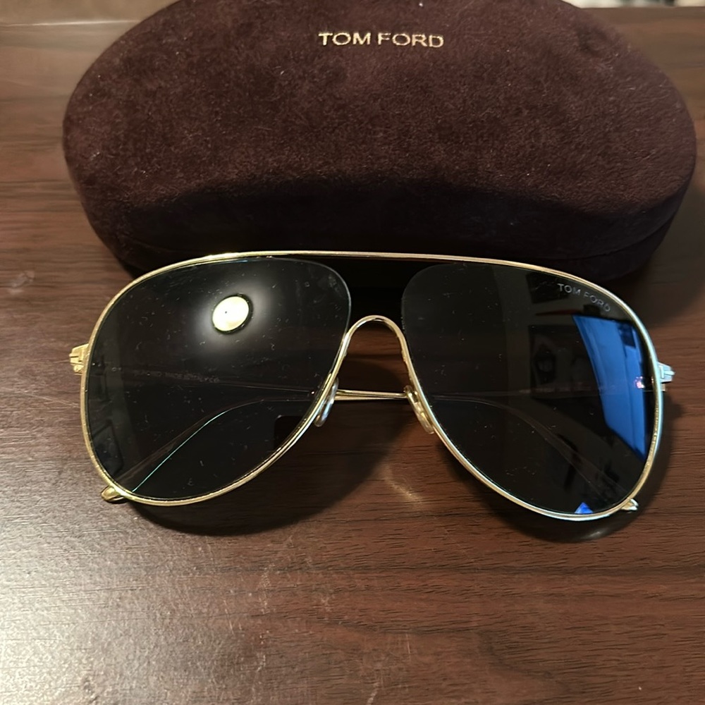 Tom Ford Aviator Men’s Sunglasses 62mm Gold Frames